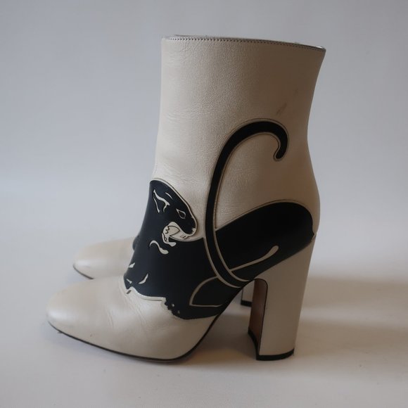 VALENTINO GARAVANI PANTHER LEATHER BOOT 36.5 /6.5 - Picture 6 of 16